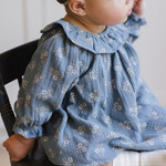 Quincy Mae Long Sleeve Isla Dress | Blue Floral