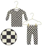 Lou Lou and Company Top + Bottoms Set - Gibson Black Check