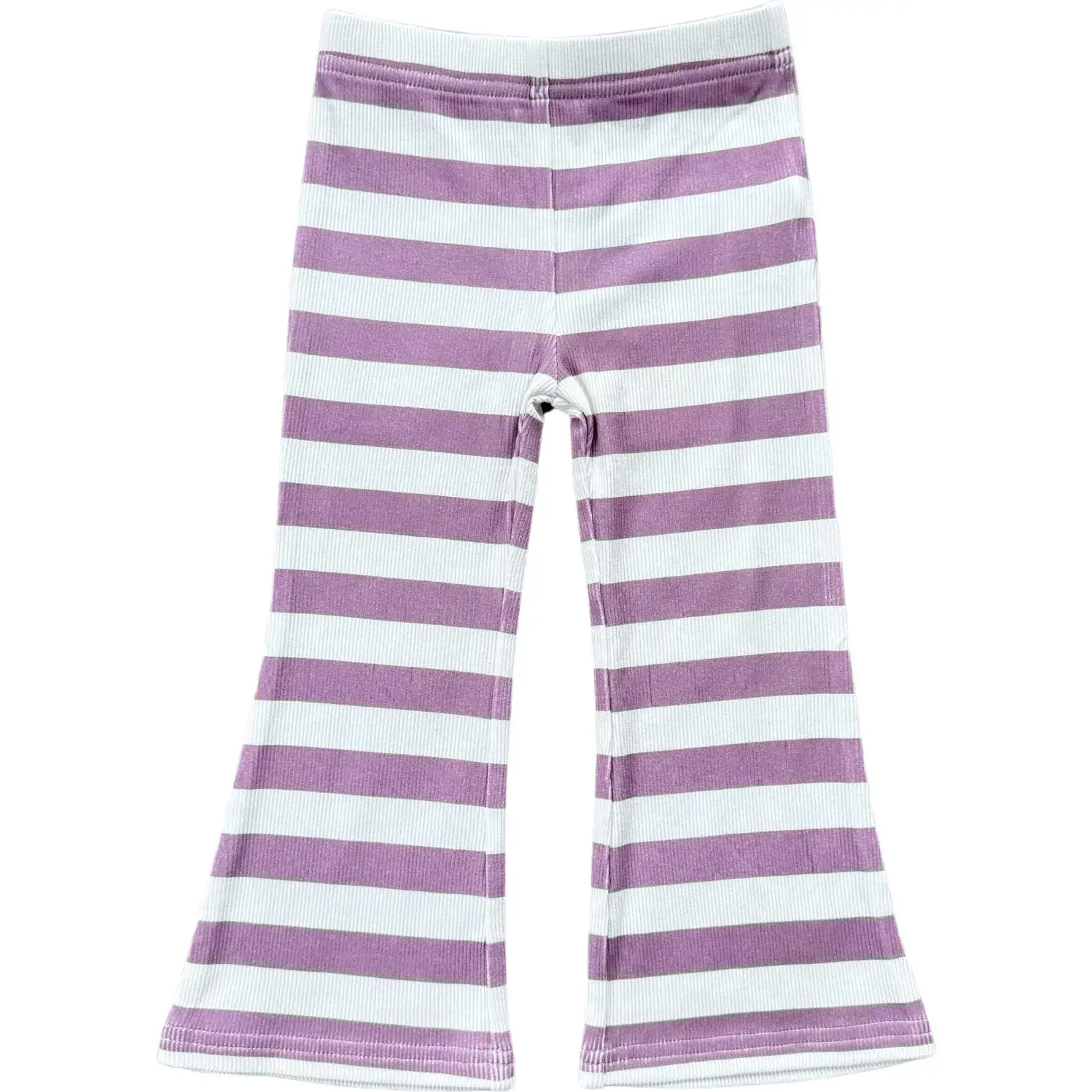 babysprouts clothing company Flare Pants | Dusky Orchid Stripe