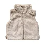 babysprouts clothing company Fur Vest | Beige