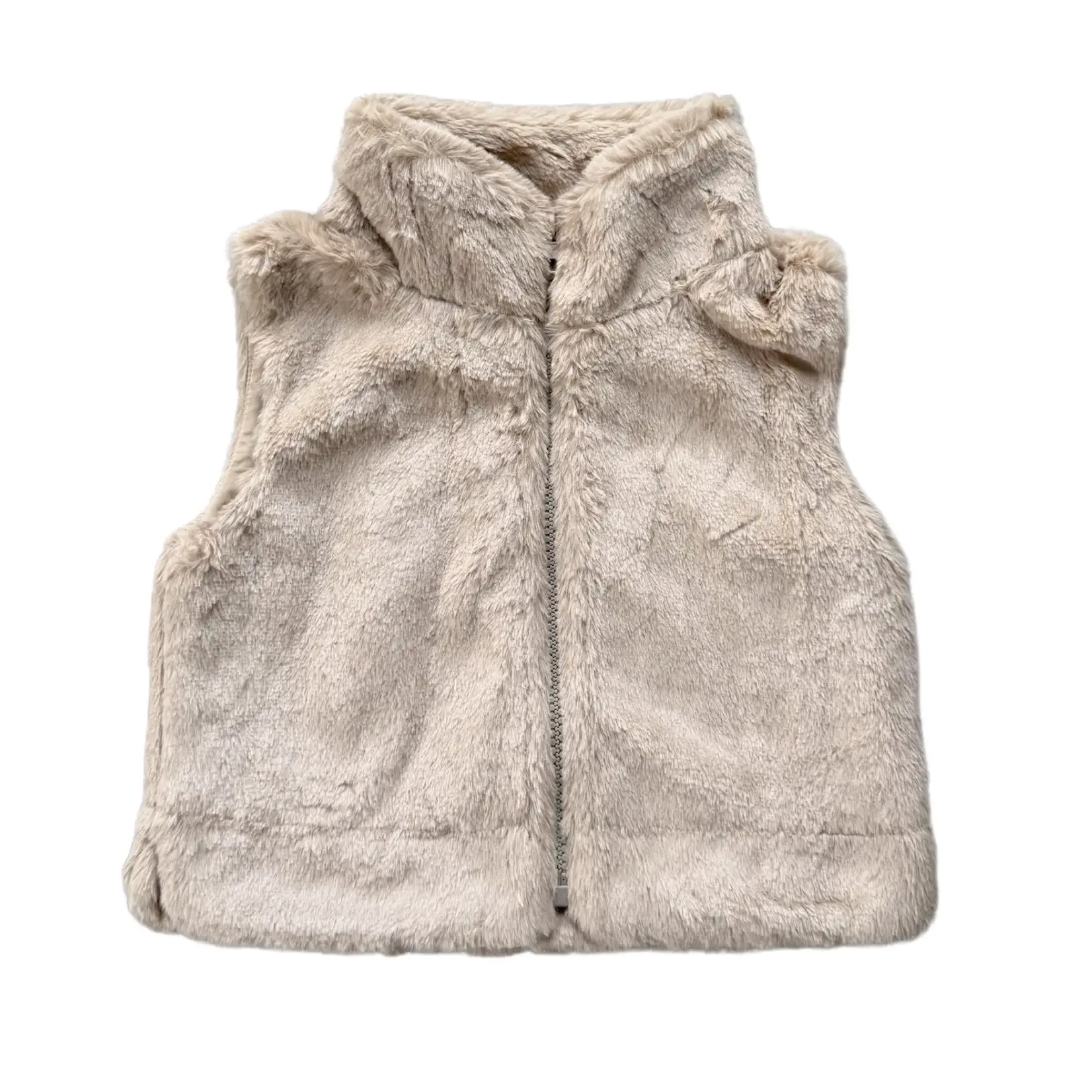 babysprouts clothing company Fur Vest | Beige