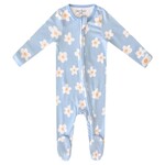 Copper Pearl Zipper Footie - Della