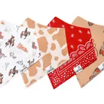 Copper Pearl Baby Bandana Bibs - Boone Set - 4 pack