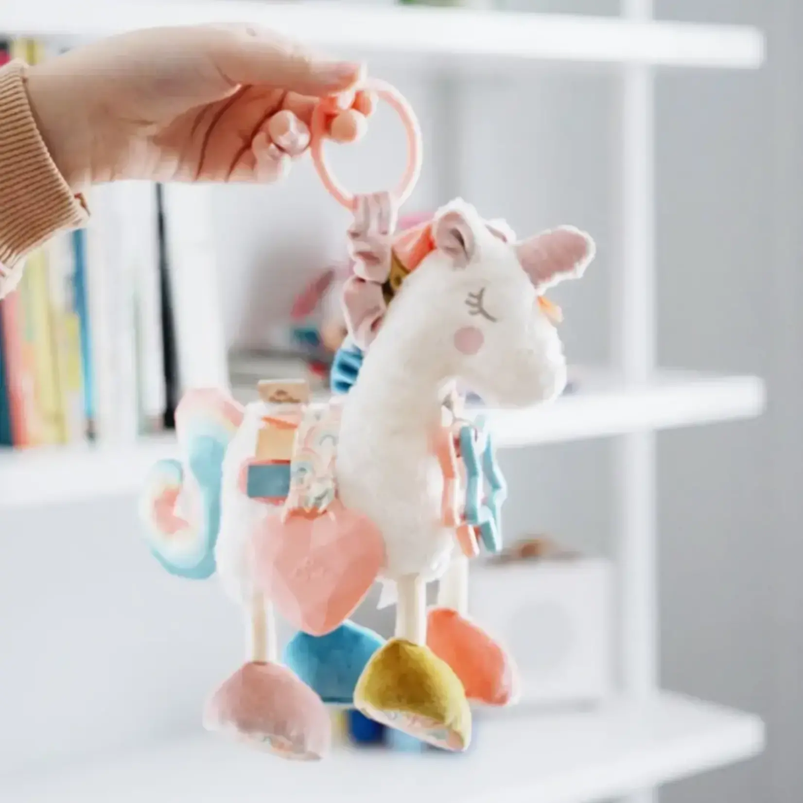 Itzy Ritzy Link & Love Activity Plush w. Teether | Unicorn