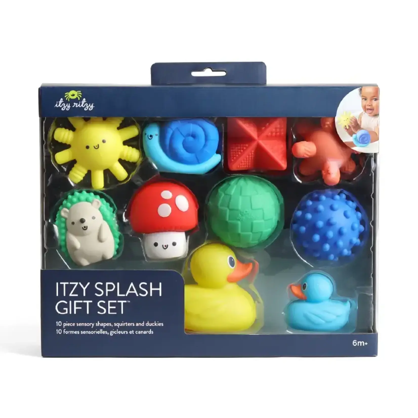 Itzy Ritzy Splash Gift Set Soft Bath + Water Toys