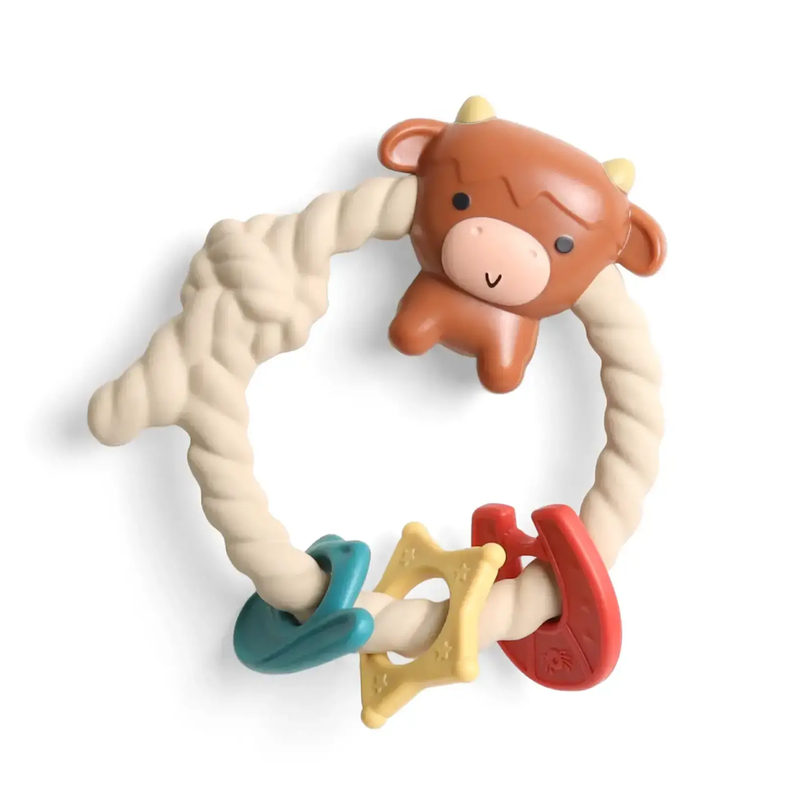 Itzy Ritzy Ritzy Rattle Teether | Highland Cow
