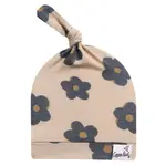 Copper Pearl Top Knot Hat 0-4M - Gemma Tan