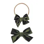 Lou Lou and Company Velvet Bow Headband Small