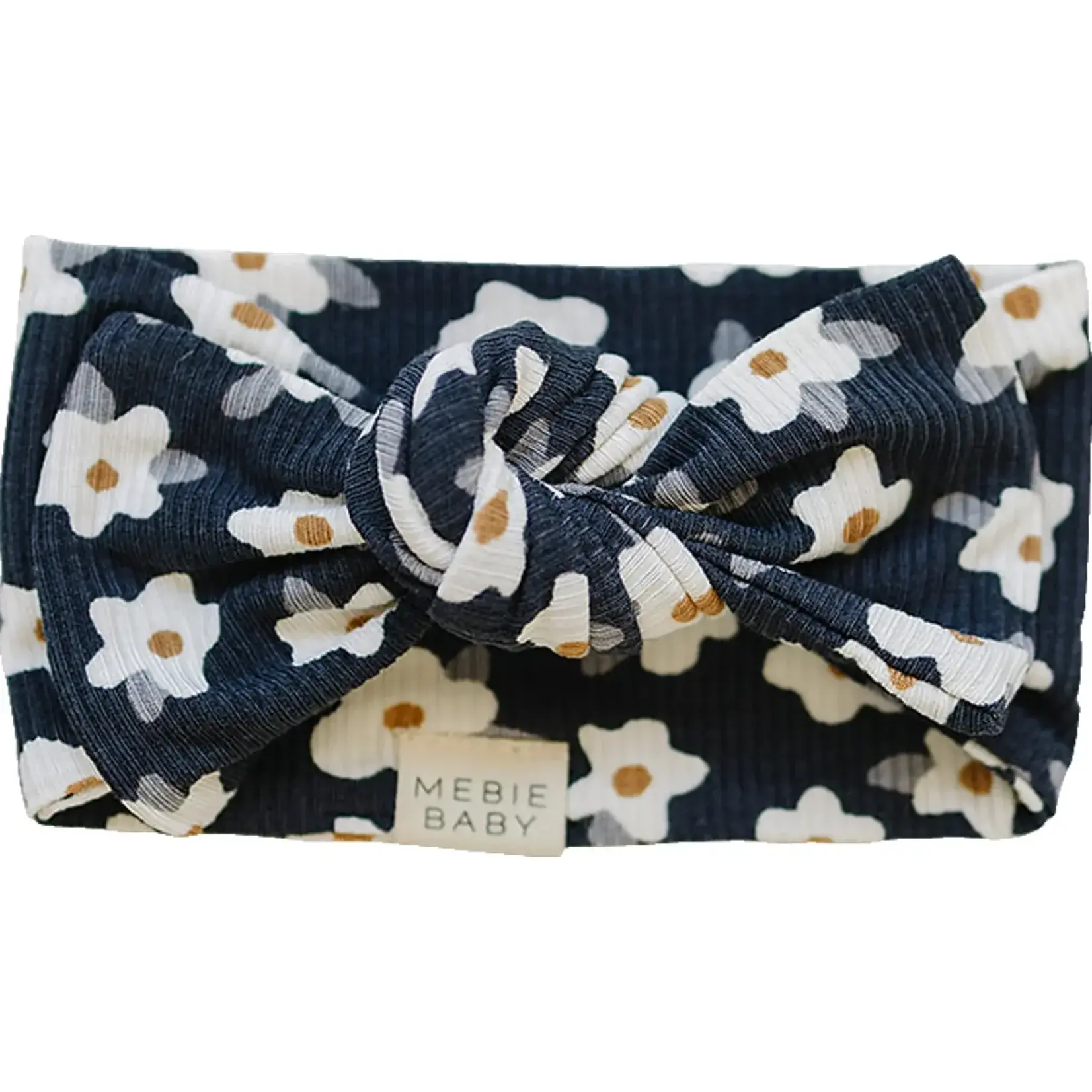 Mebie Baby Head Wrap | Navy Daisy