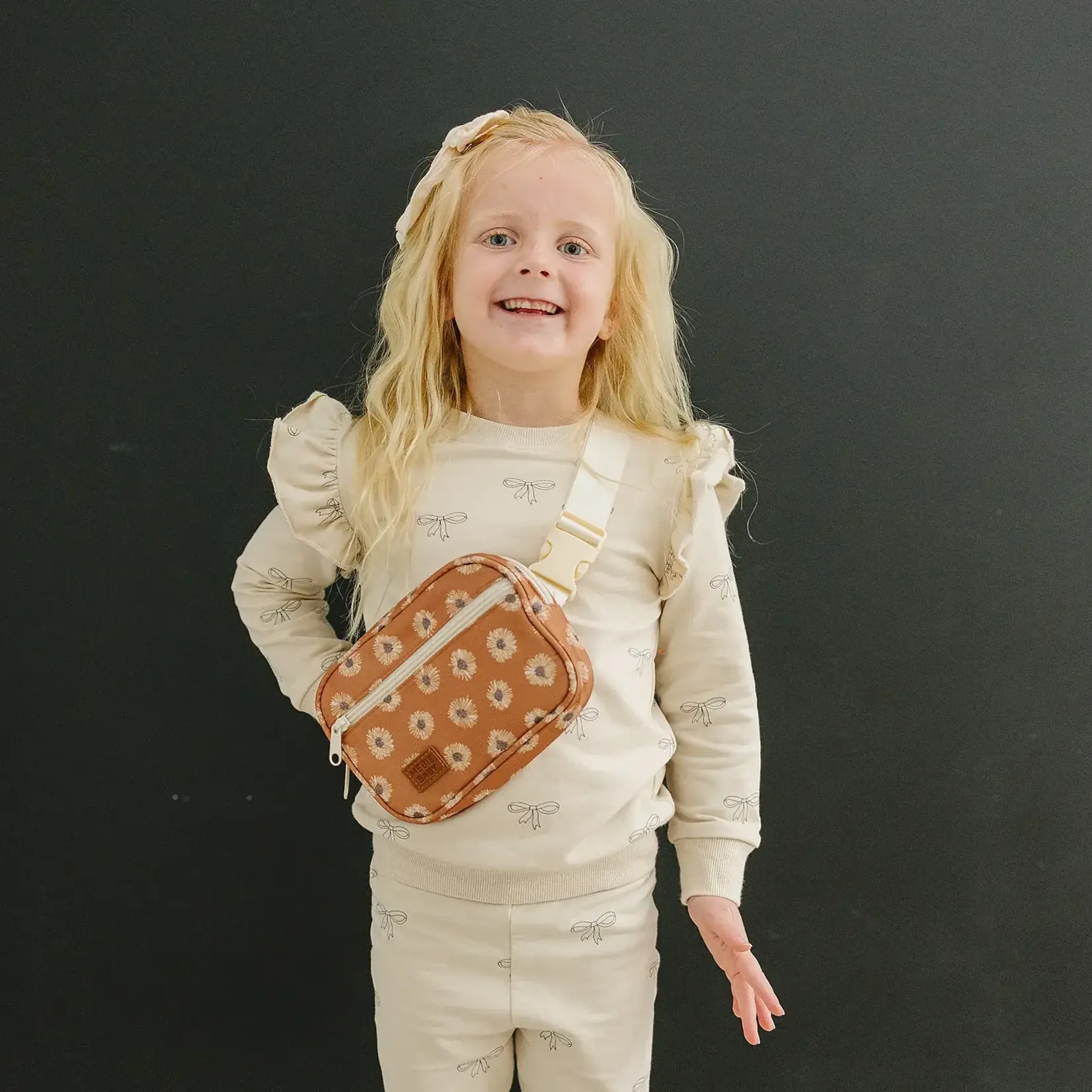 Mebie Baby Mini Fanny Pack - Terracotta Sunflower