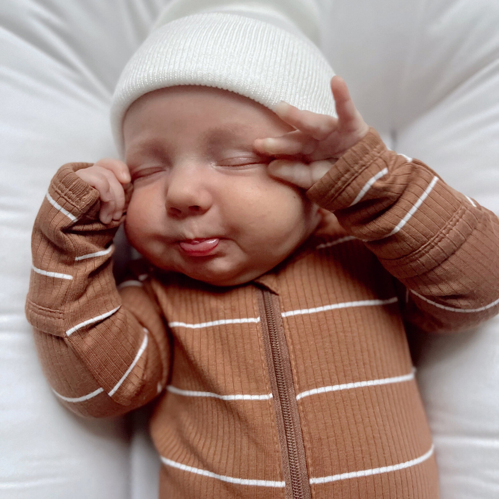 Baby's First Hat BFH | Warm White Beanie