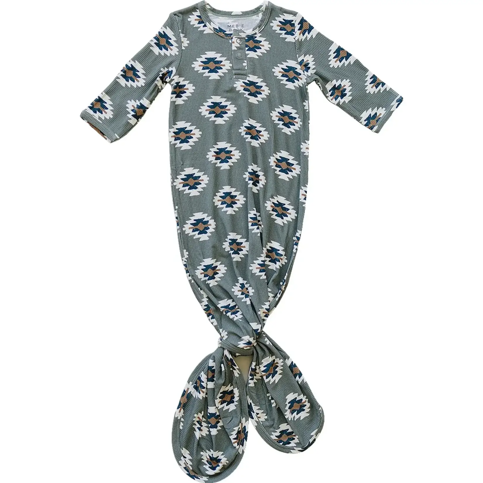 Mebie Baby Knot Gown - Southwest Aztec