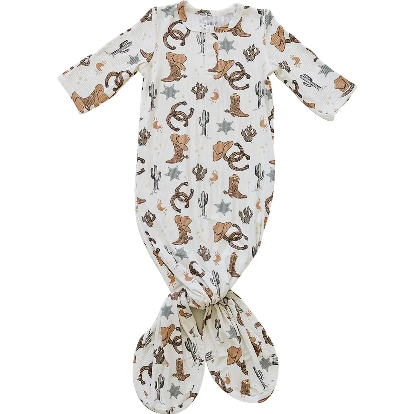 Mebie Baby Knot Gown - Outlaw Cowboy