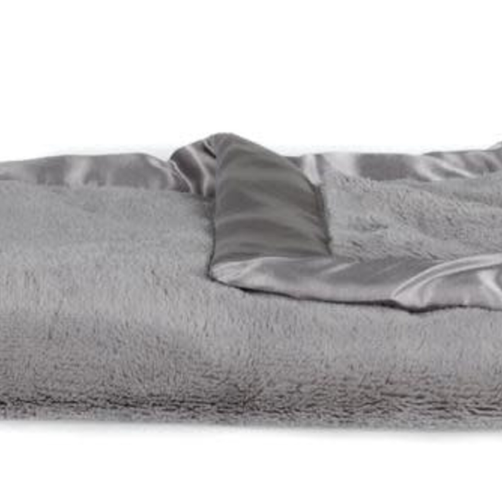 Saranoni Mini Blanket Lush Satin Border | Gray