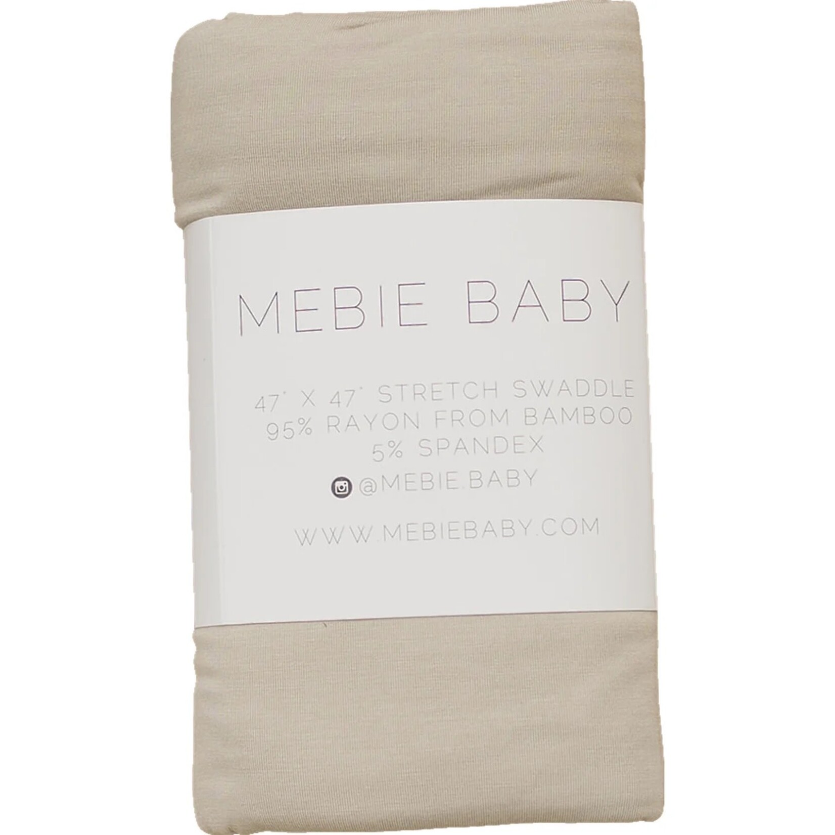 Mebie Baby Bamboo Stretch Swaddle - Oatmeal