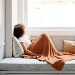 Saranoni Receiving Blanket Ribbed Bamboni | Ginger