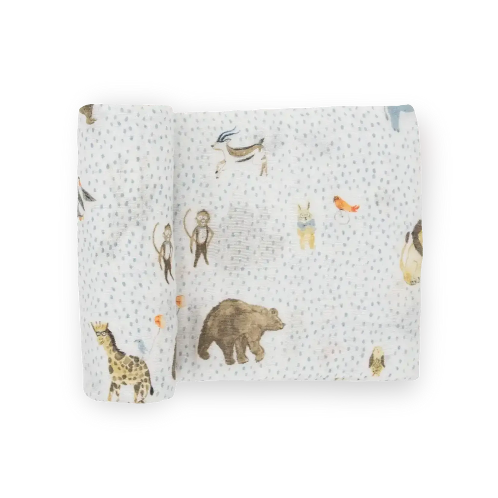 Little Unicorn Cotton Muslin Swaddle - Party Animals