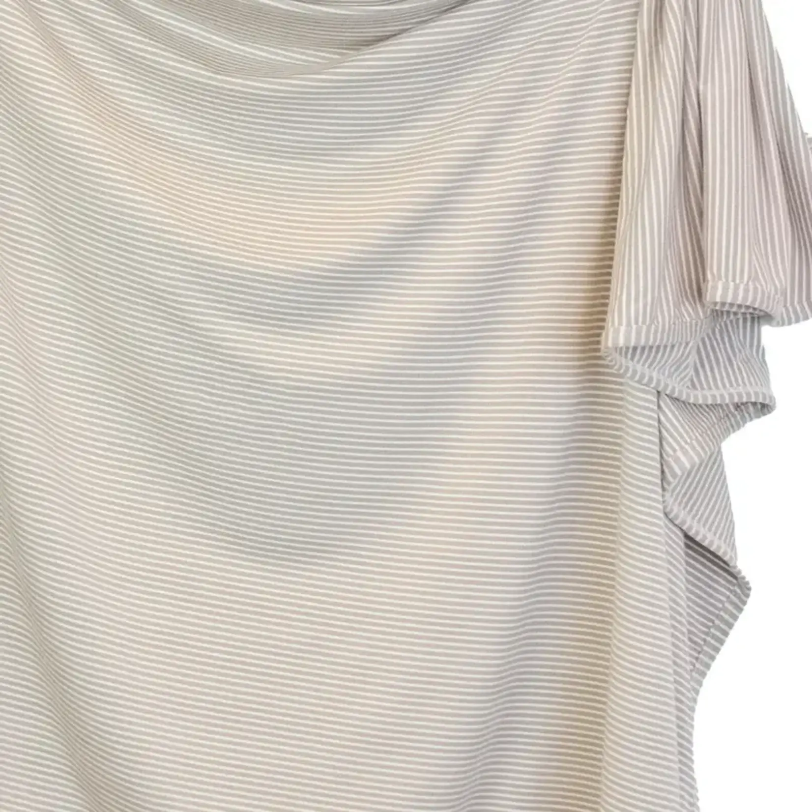 Lou Lou and Company Swaddle Blanket | Banks Tan Stripe