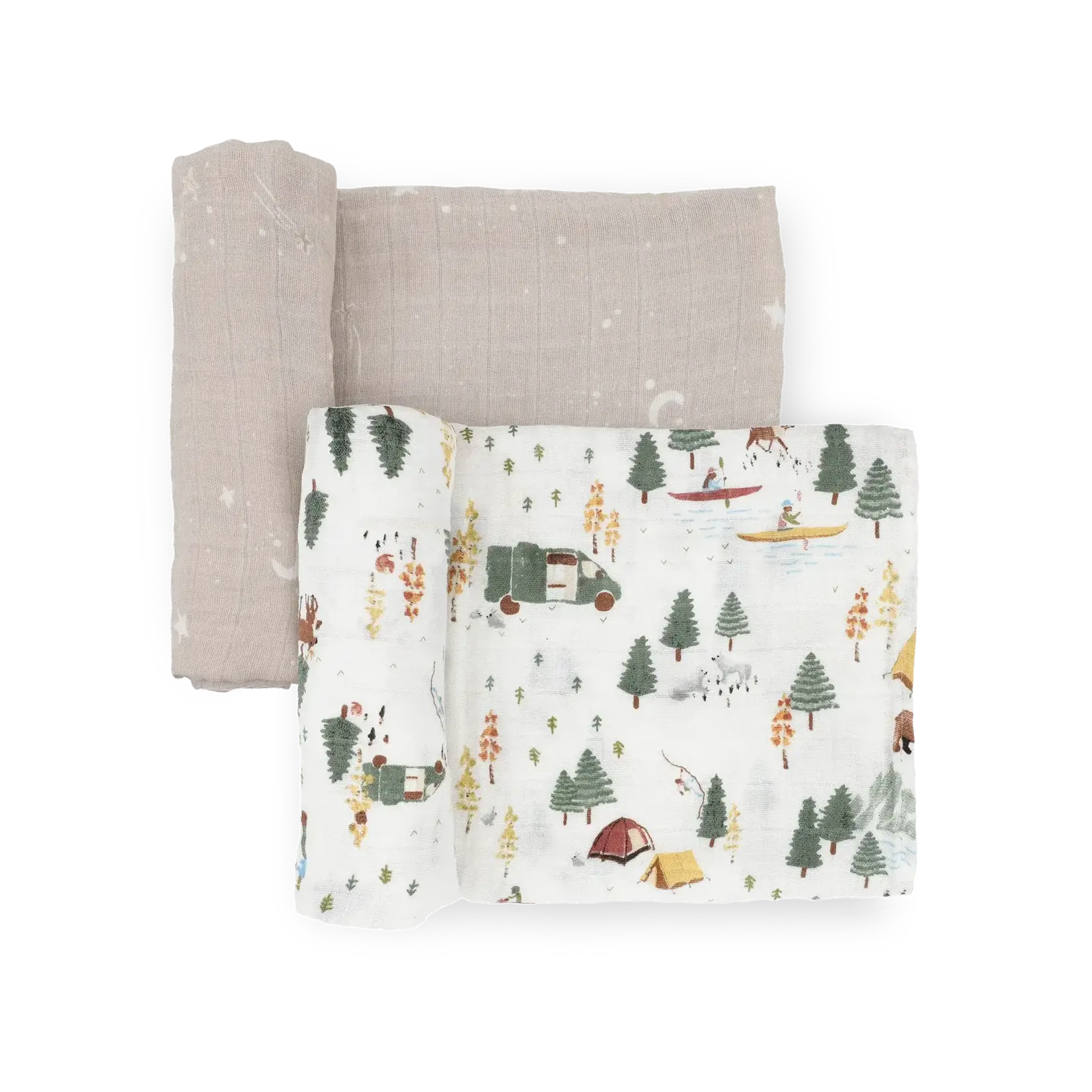 Little Unicorn Organic Cotton Muslin Swaddle 2 pack - Alpine Adventure