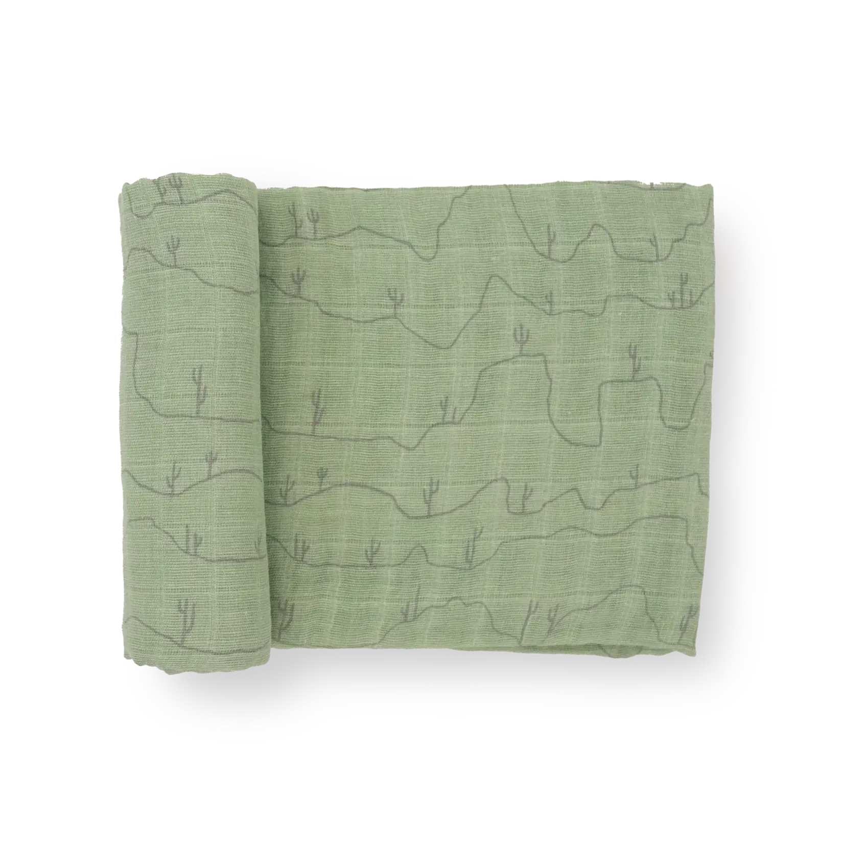 Little Unicorn Cotton Muslin Swaddle - Single - Cactus Lines
