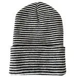 Baby's First Hat Baby's First Hat | Black/White Stripes Beanie