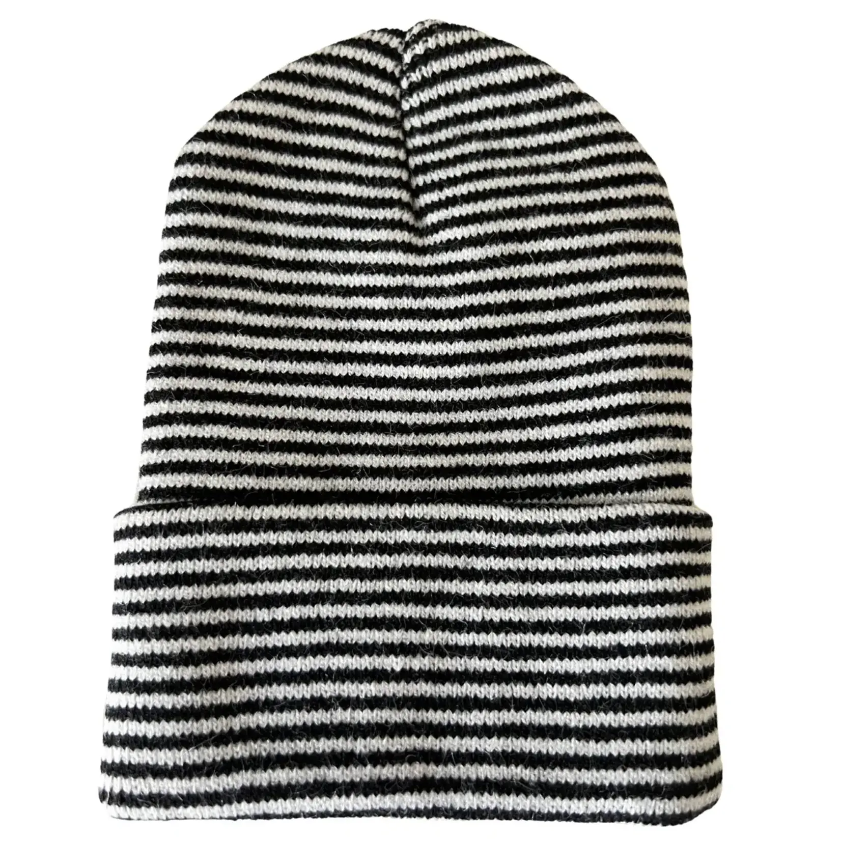 Baby's First Hat BFH | Black/White Stripes Beanie