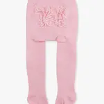 RuffleButts Footed Ruffle Tights | Pink