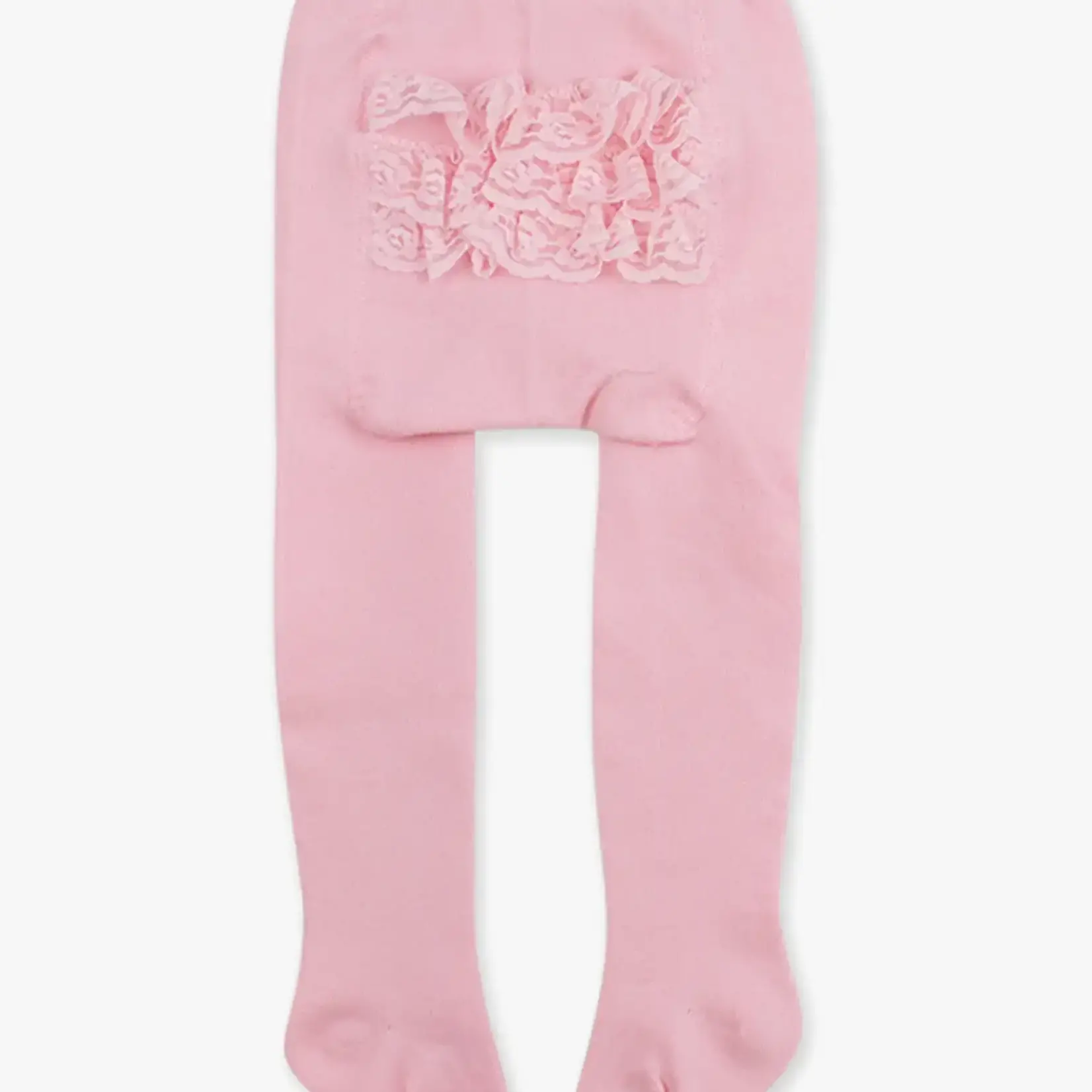 RuffleButts Footed Ruffle Tights | Pink