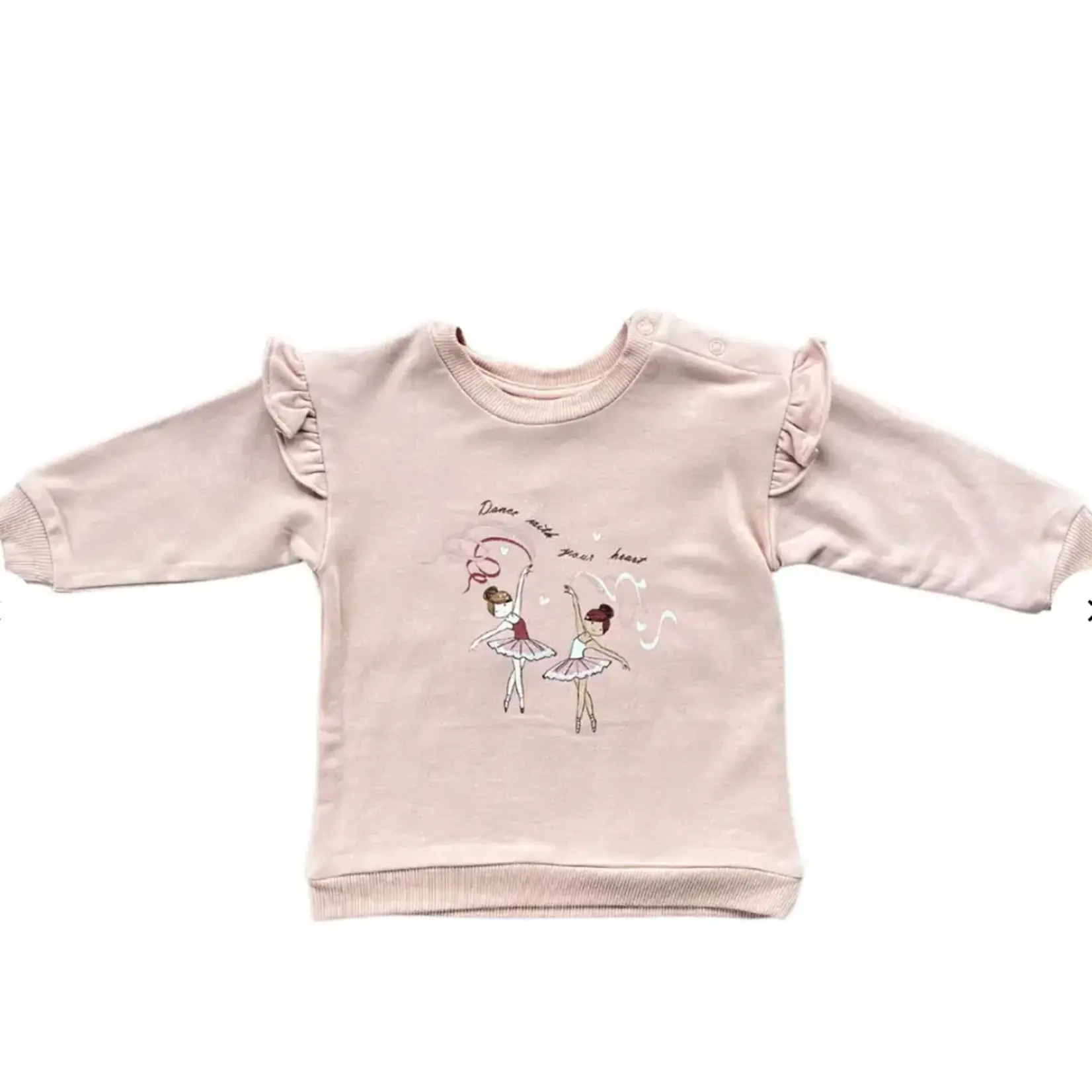 babysprouts clothing company Ruffle Kids Sweatshirt | Ballerina