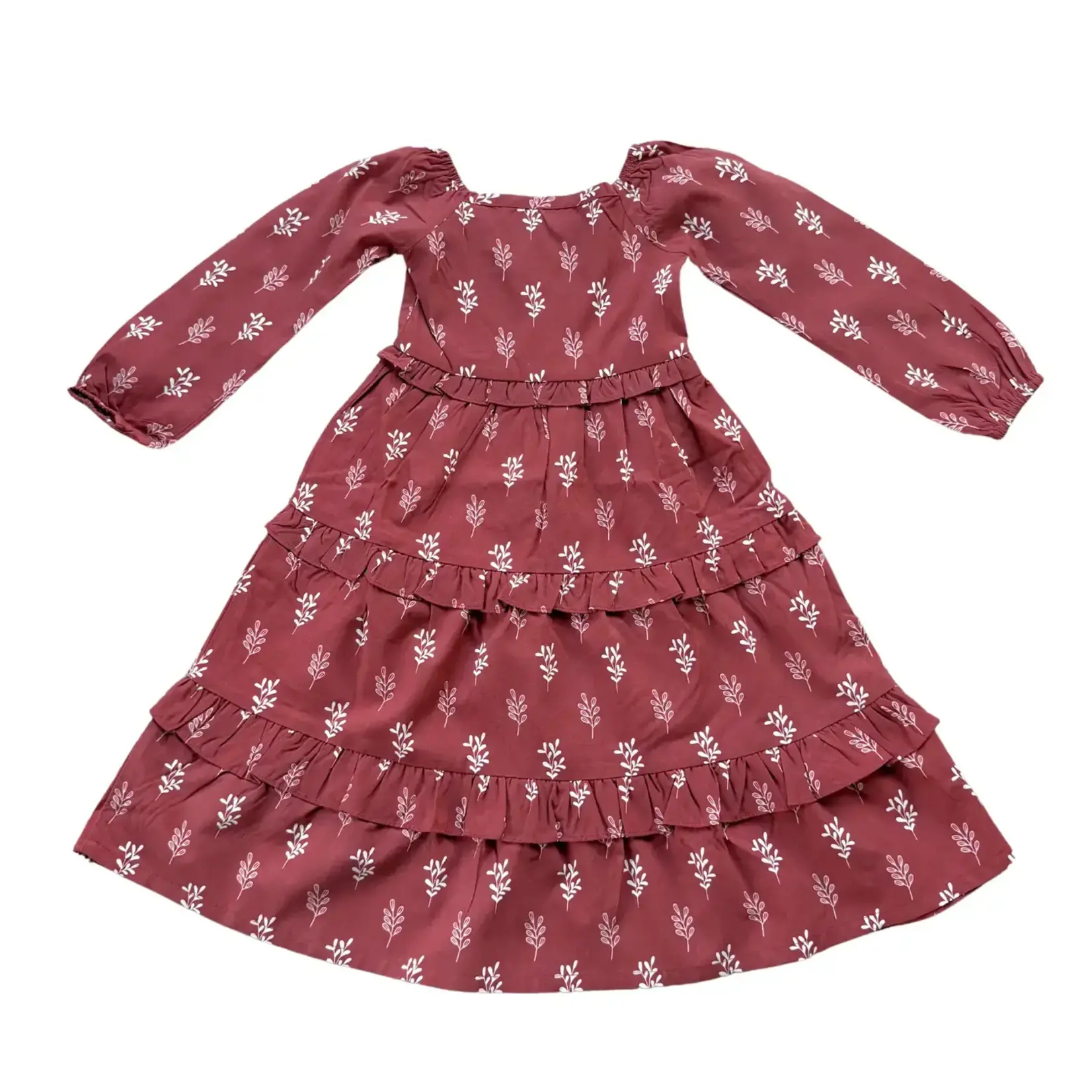 babysprouts clothing company L/S Maxi Christmas Dress | Holly