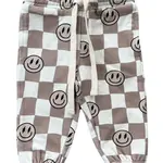 babysprouts clothing company Baby Boy Joggers | Smiley Check