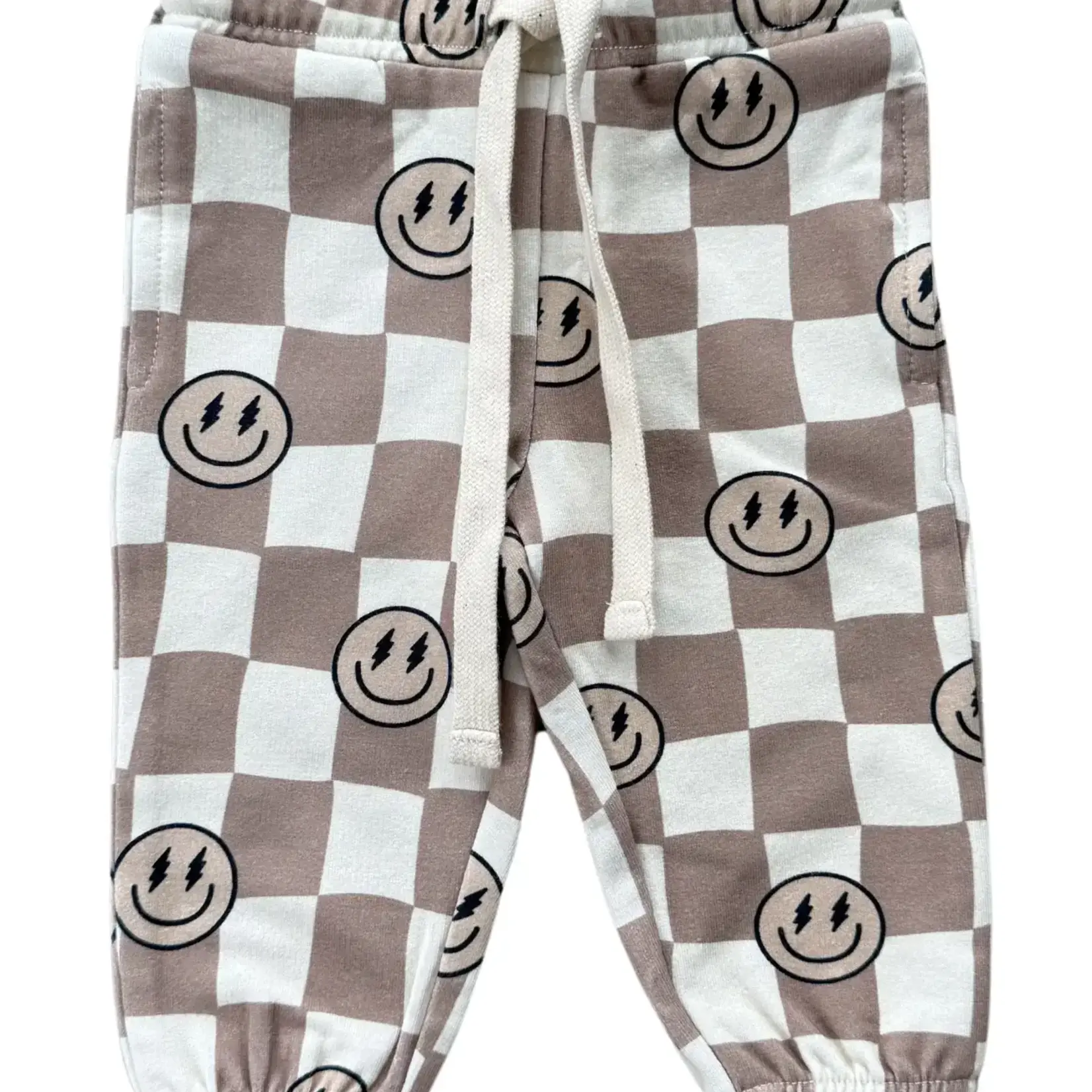 babysprouts clothing company Baby Boy Joggers | Smiley Check