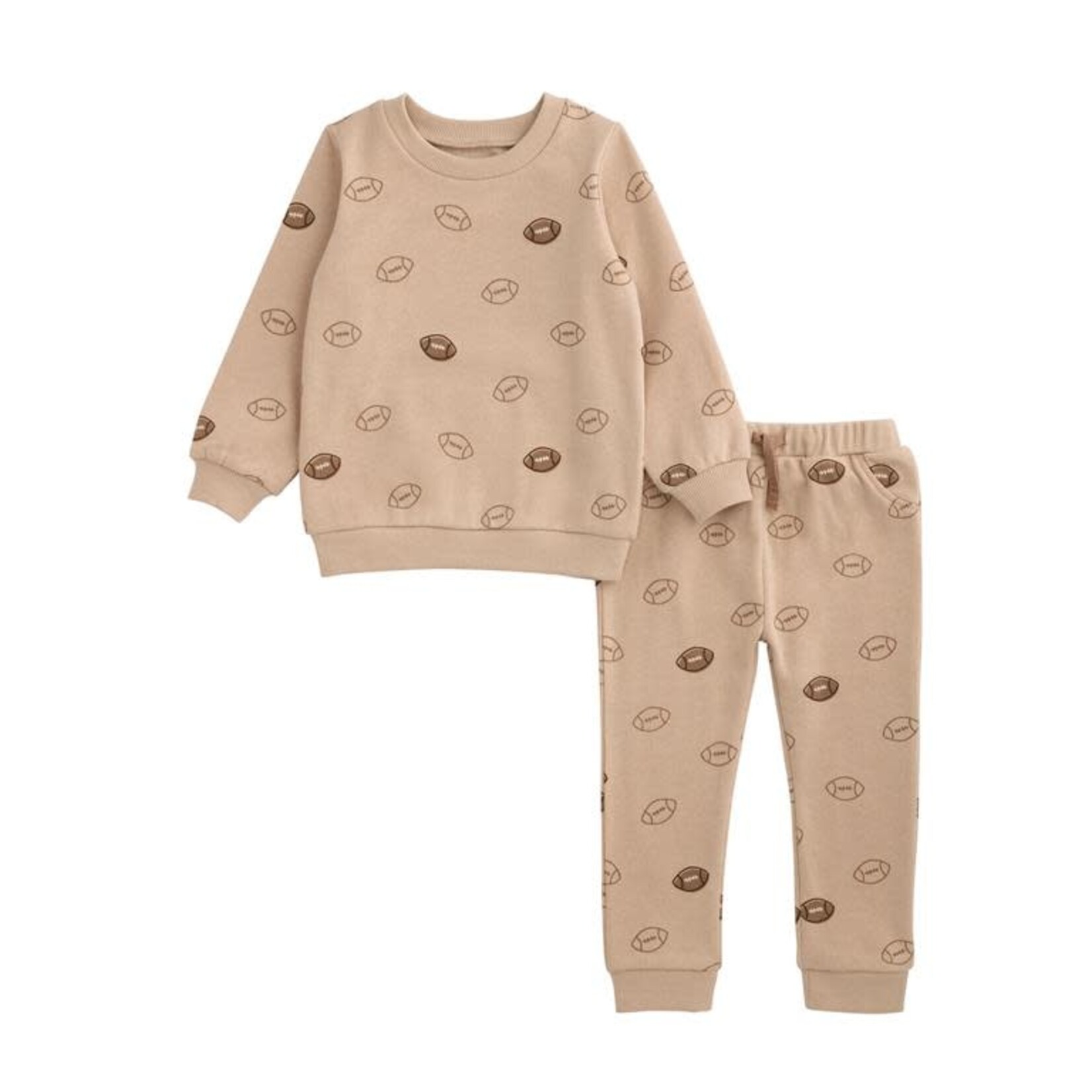 Brands We Love Vintage Football Sweatshirt and Jogger Set 2T-3T