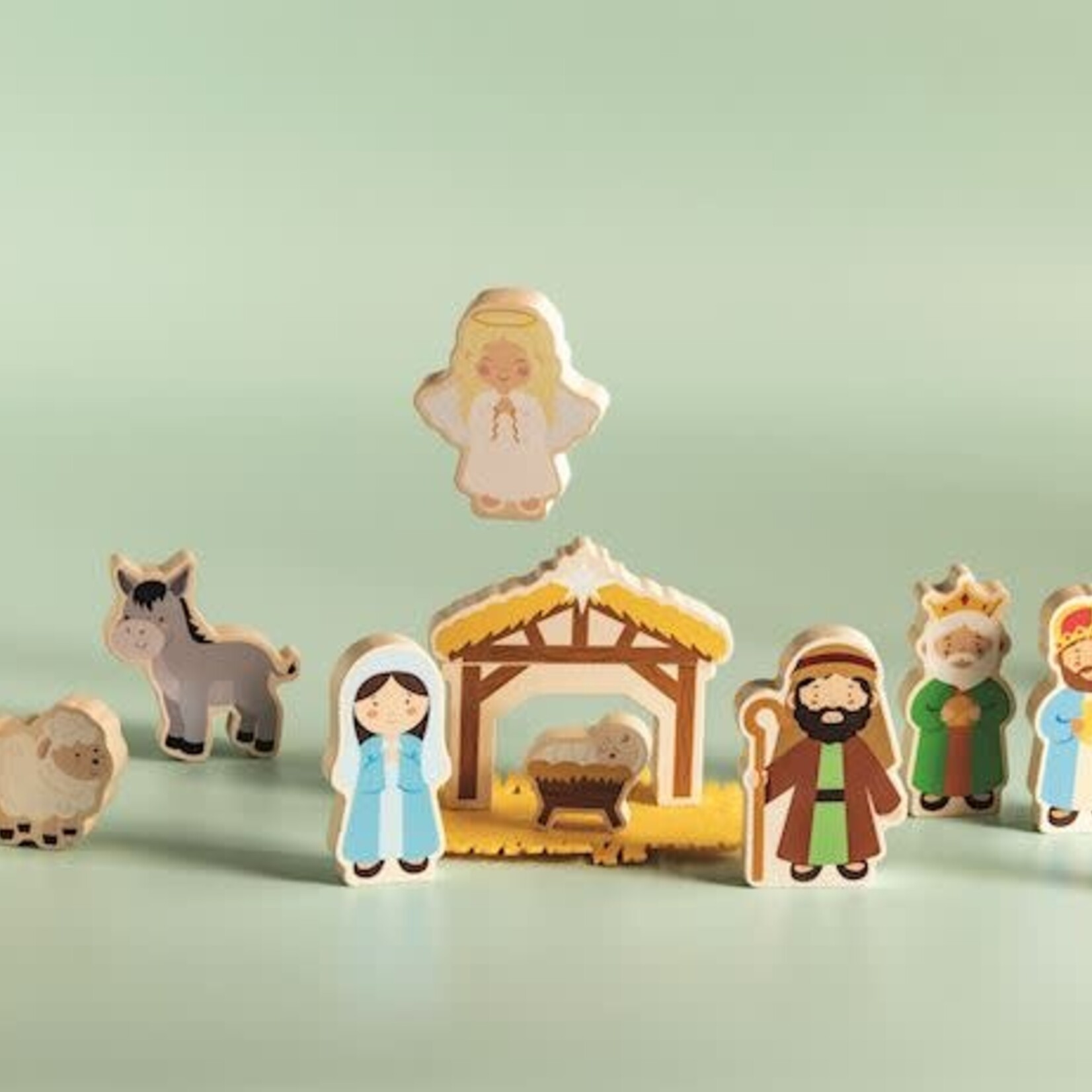 Mud Pie Nativity Wood Toy Set
