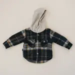 Olive and Scout Hooded Kids Shacket | Everest Onyx