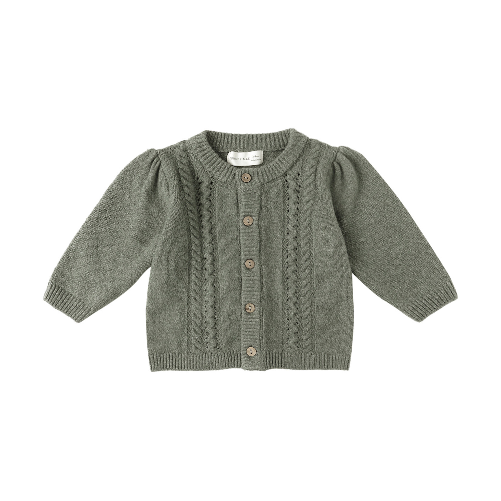 Quincy Mae Holly Cardigan Baby | Forest