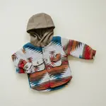 Olive and Scout Hooded Kids Shacket | Aiden Red