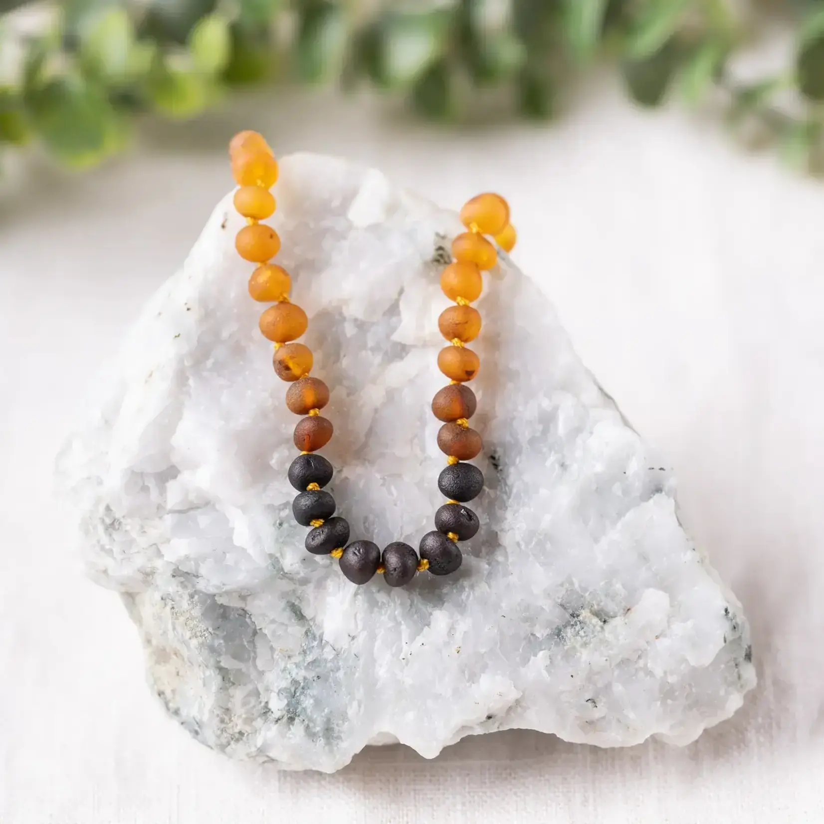 Kicks and Giggles Baltic Amber Necklace | Raw Ombre