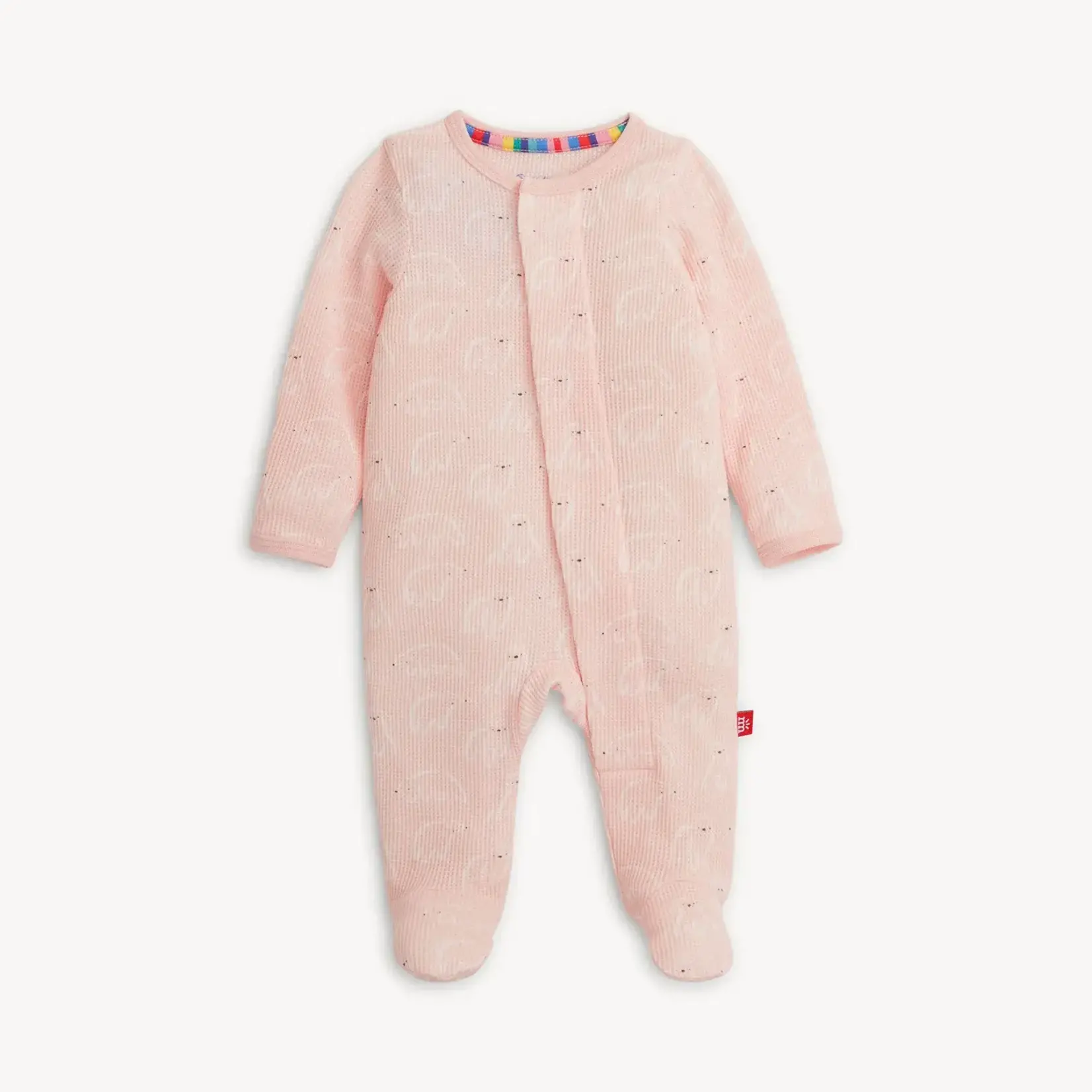 Magnetic Me Magnetic Footie - Pink Polaris Waffle