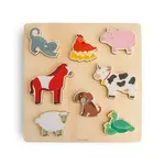 Mushie & Co Wooden Farm Puzzle