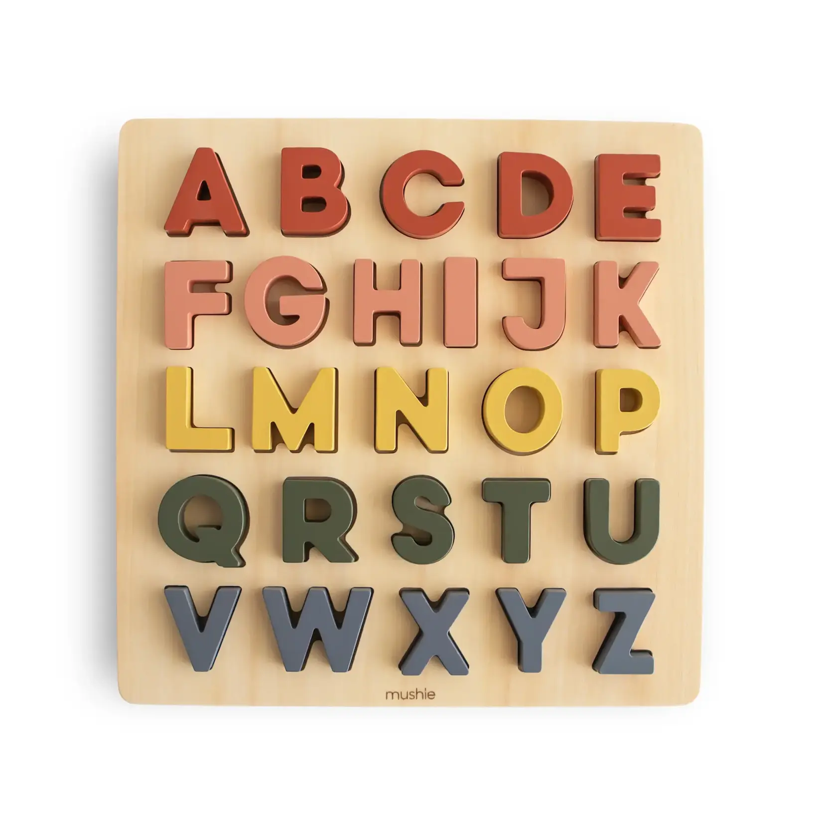 Mushie & Co Wooden Alphabet Puzzle