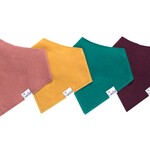 Copper Pearl Baby Bandana Bibs - Jade Set - 4 pack