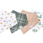 Copper Pearl Baby Bandana Bibs - Wilder Set - 4 pack