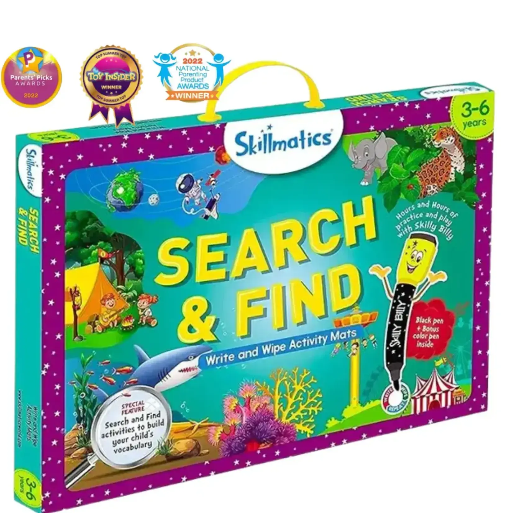 Skillmatics Search & Find Wipe and Write Activity Mats 3-6Y