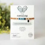 Kicks and Giggles Blue Apatite | "You Are Amazing" Gemstone Bracelet