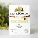 Kicks and Giggles Freshwater Pearl | "You Can Move Mountains" Gem Bracelet