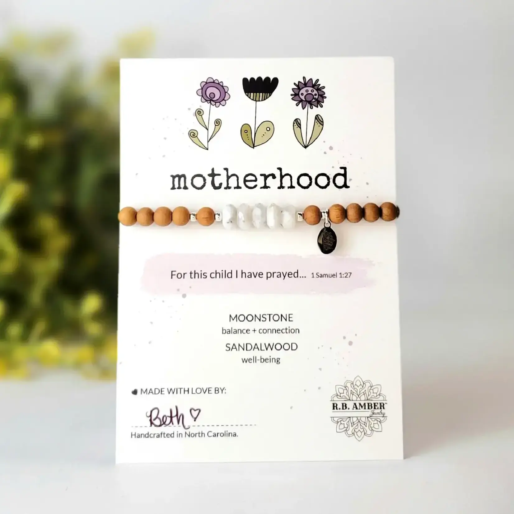 Kicks and Giggles Moonstone | "Motherhood" Gemstone Bracelet
