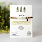 Kicks and Giggles Prehnite | "Peace" Gemstone Bracelet