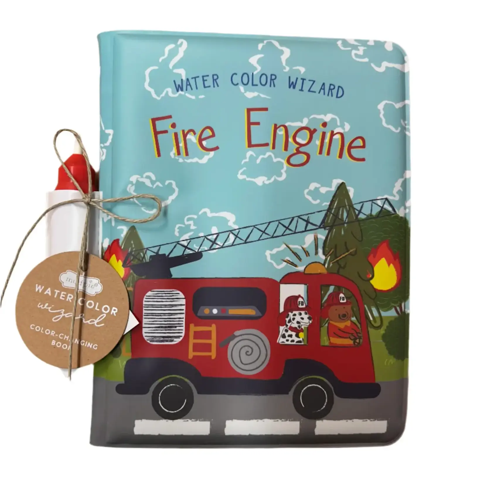 Mud Pie Water Coloring Book - Fire Truck