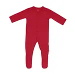 Kyte Baby Zippered Footie in Cardinal Newborn